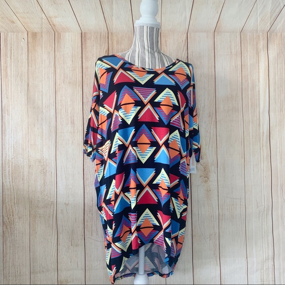 LuLaRoe Tops - NWT LuLaRoe Small Irma Colorful Triangles